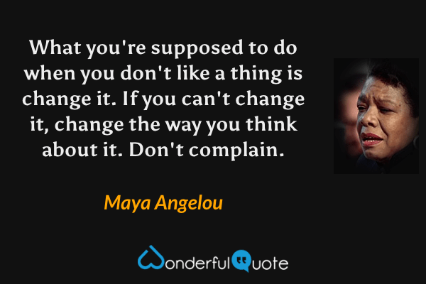 maya angelou quotes about life changes