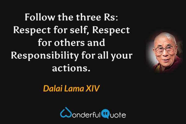 dalai lama quotes respect